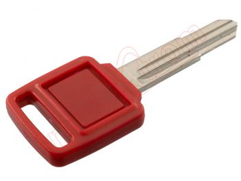 Producto genérico - Llave fija color rojo sin hueco para transponder para motocicletas Honda, con espadín guía derecha